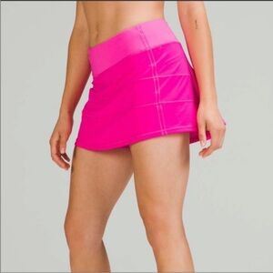 LULULEMON Pow Pink Pink Rival Skirt NWT 6 Tall 6 Long